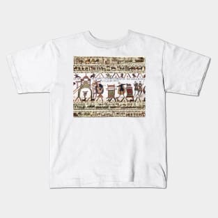 THE BAYEUX TAPESTRY Harold Made an Oath on Holy Relics to Duke William Kids T-Shirt